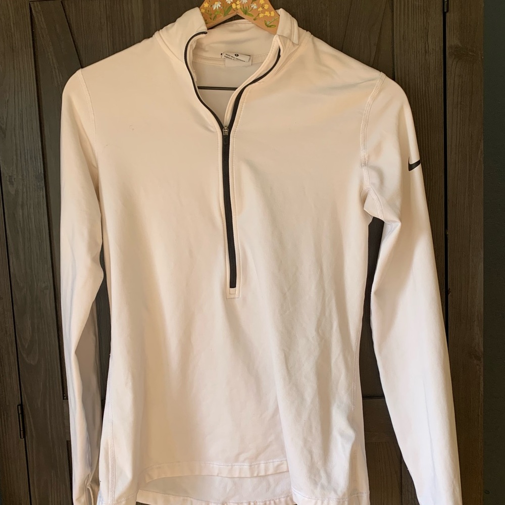 White Nike quarter zip